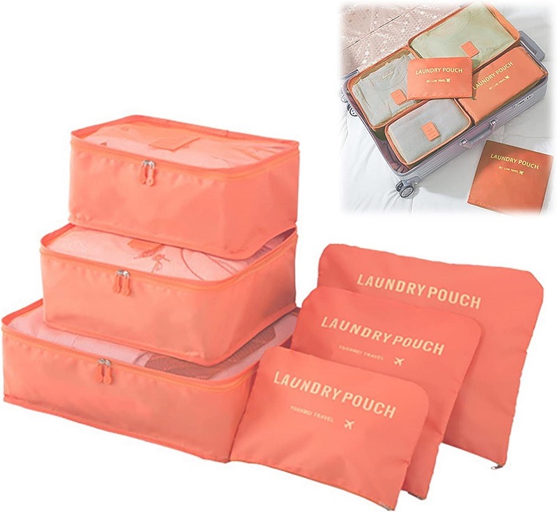 Set Organizador Maleta Estuches X6 Viaje